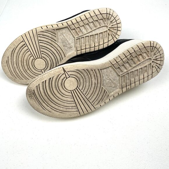 Nike‎ Air Jordan 1 Low Lifted Platform Sneakers Womens 6 Black Premium Leather - Picture 10 of 12